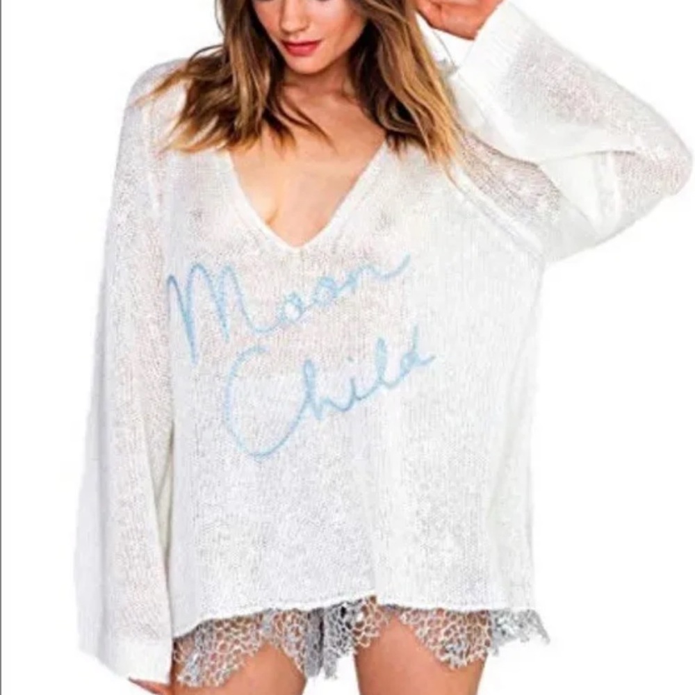 Wildfox “Moon Child” Knit Reine Sweater - Picture 1 of 13